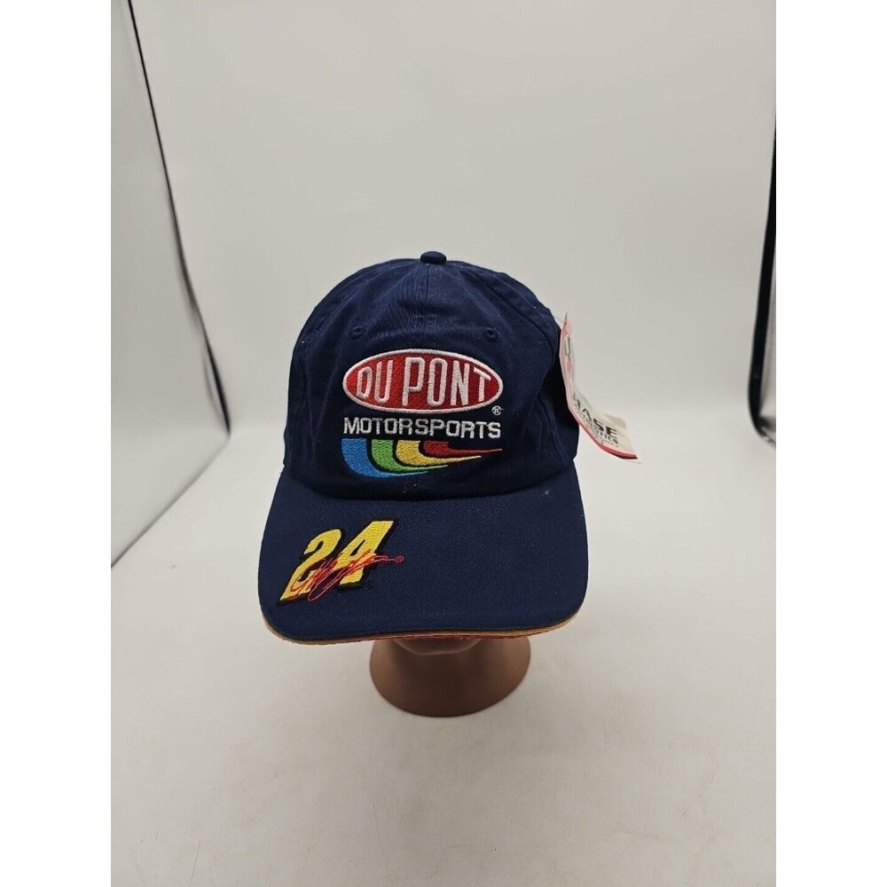 Vintage Dupont Motorsports Jeff Gordon Adjustable Hat NASCAR Racing Baseball NOS